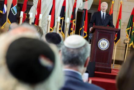 Biden condemns antisemitism in Holocaust remembrance speech: asset-mezzanine-16x9