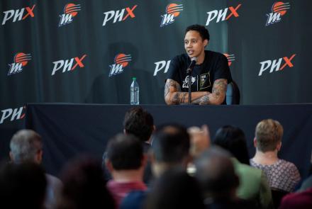 Brittney Griner discusses day she was released from Russia: asset-mezzanine-16x9