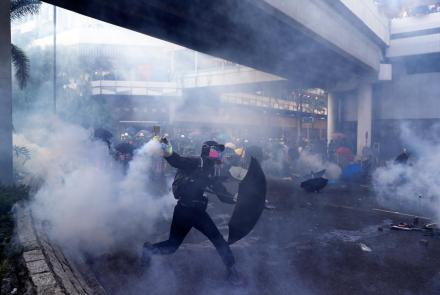 Hong Kong violence contrasts China’s anniversary pomp: asset-mezzanine-16x9