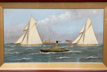 Appraisal: Willis Painting with Silk Work, ca. 1910: asset-mezzanine-16x9