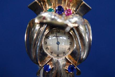 Appraisal: Cartier Covered Wristwatch, ca. 1945: asset-mezzanine-16x9