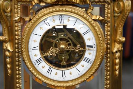 Appraisal: French Crystal Regulator Clock, ca. 1900: asset-mezzanine-16x9