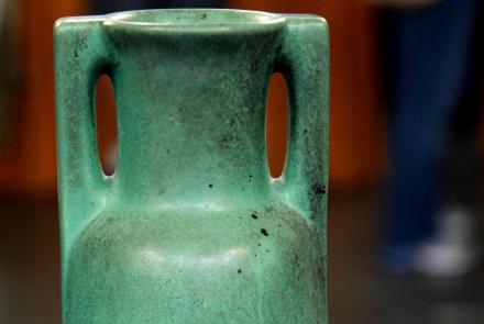 Appraisal: Teco Pottery Buttressed Vase, ca. 1905: asset-mezzanine-16x9