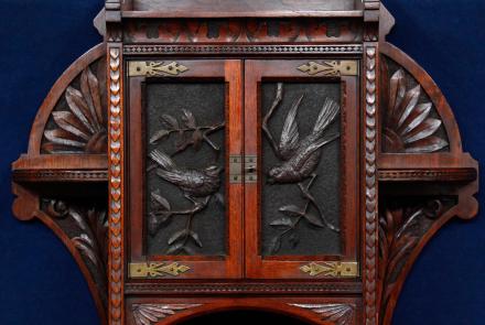 Appraisal: 1884 Cincinnati-Carved Curio Cabinet: asset-mezzanine-16x9