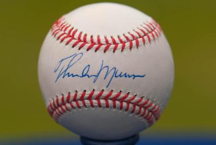 Appraisal: Thurman Munson-signed Baseball, ca. 1975: asset-mezzanine-16x9